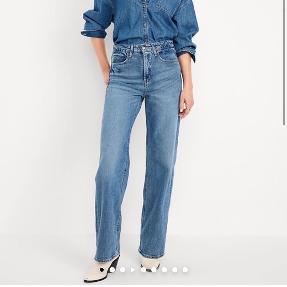 Old Navy Light Blue Straight Leg Jeans